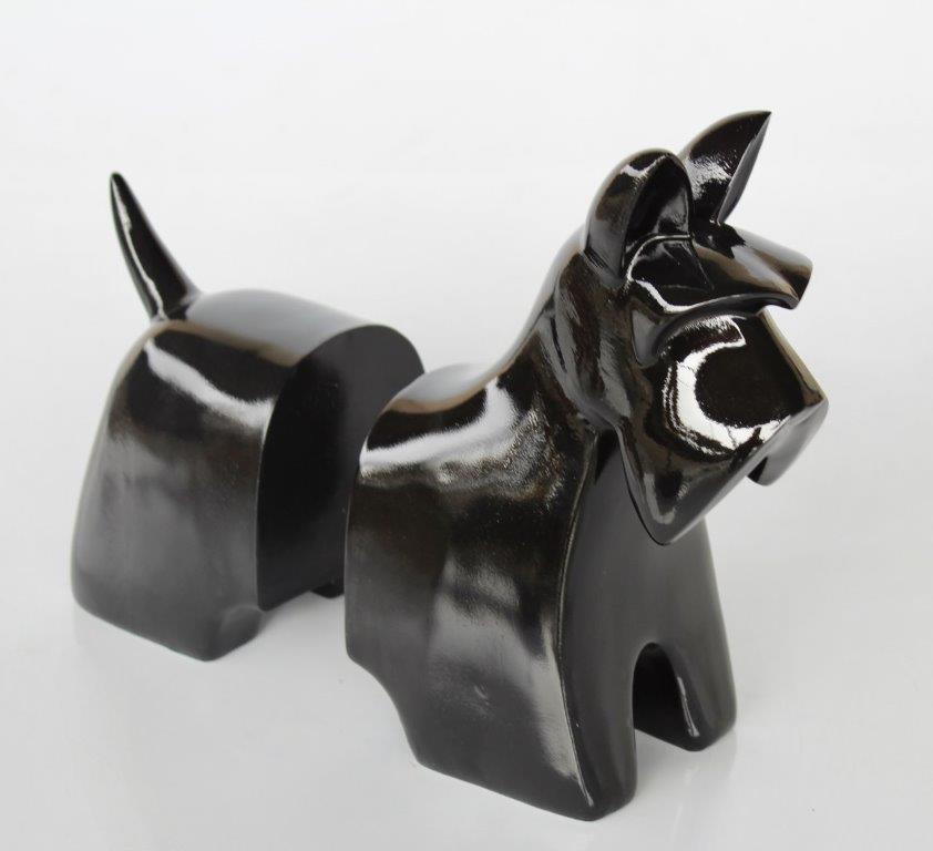 Pair Of Black Scotty Dogs Book Ends
